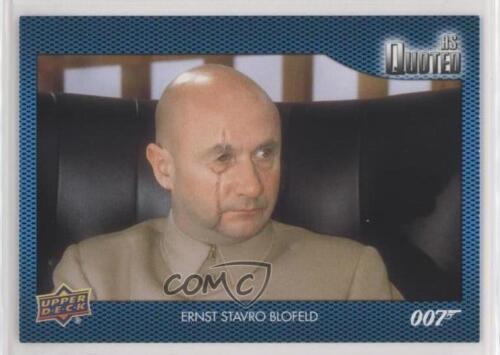 2020 James Bond Villains & Henchmen As Quoted Ernst Stavro Blofeld #AQ-2 kr0 - Picture 1 of 3
