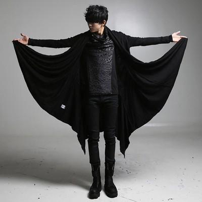 black designer coat