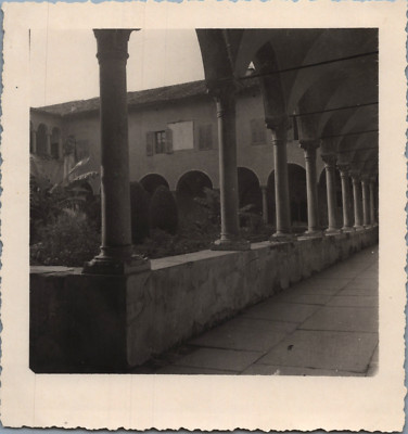 Italie, Cloître Saint Bernard, Tirage vintage, ca.1930 Italie, Cloître Saint Ber