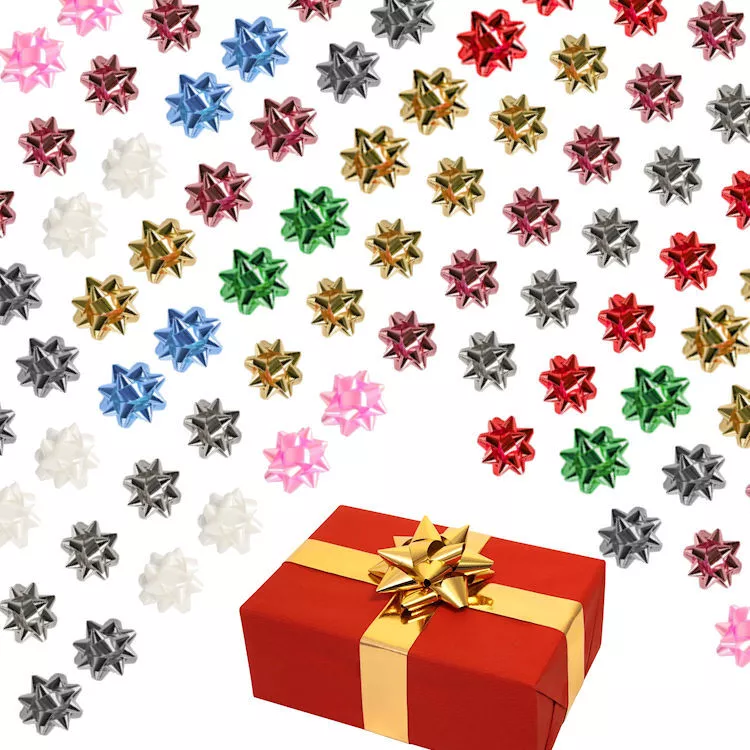 Mini gift wrap bows deals