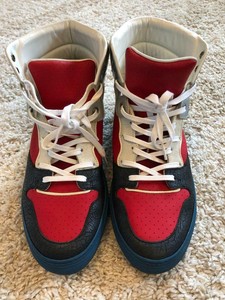 high cut shoes leather