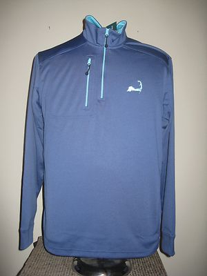   Vineyard Vines 1/4 Zip Performance Pullover w/ ''Cape Cod'' Logo Moonshine Small