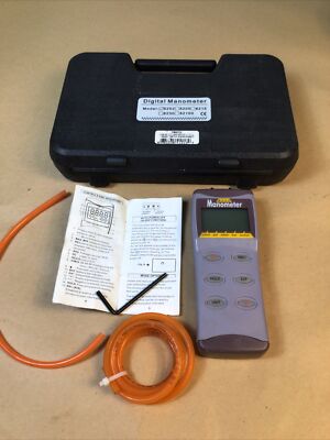 AZ8252 Manometer Digital Portable Differential Pressure Meter 2 PSI Manometer