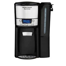 BrewStation 12- Cup Programmable Black Drip Coffee Maker with Removable Water