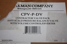 CPV-P-DV Speakman pressure balance diverter valve shower anti-scald rough in