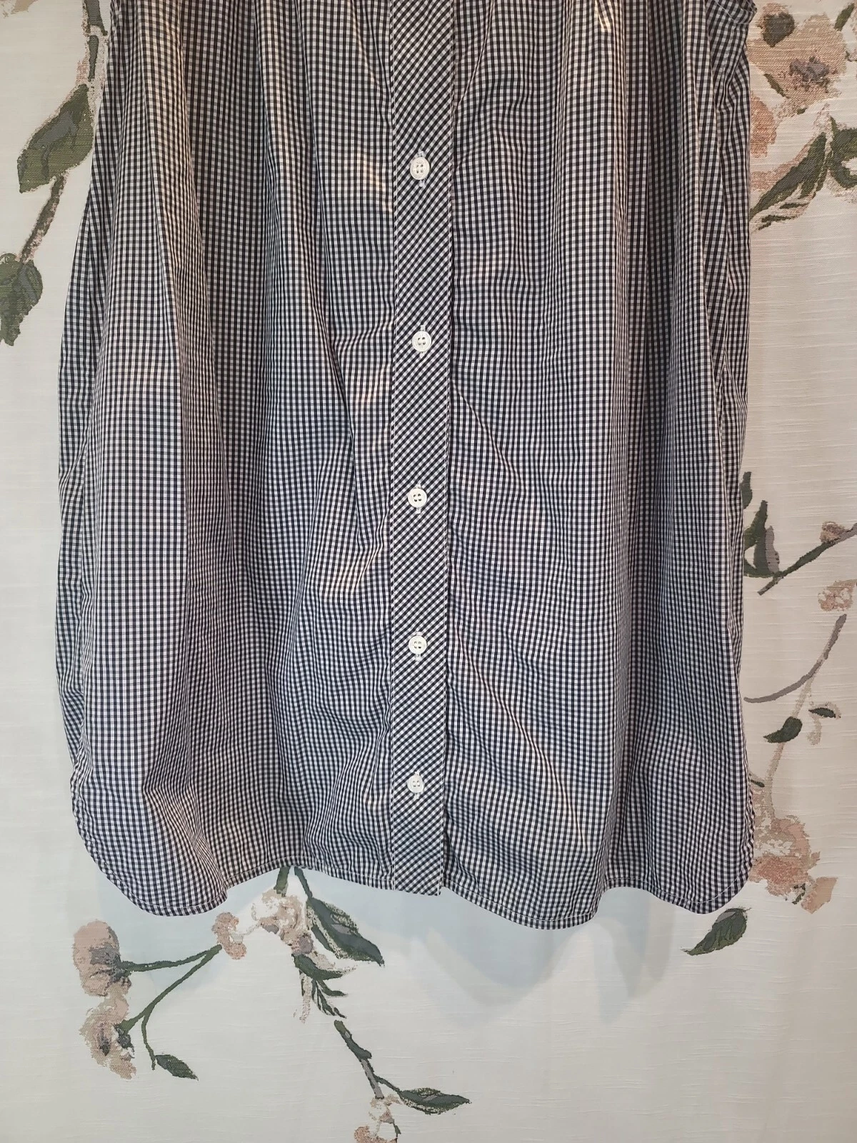 Abito tunica Love Moschino Gingham bianco e nero a quadri taglia 8