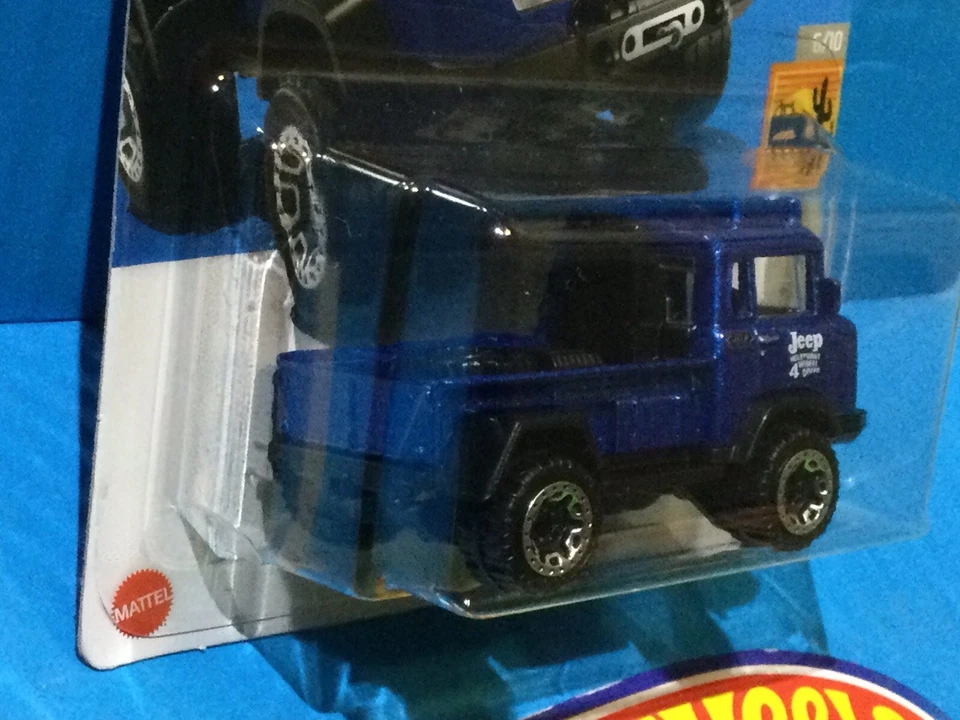 2023 HOT WHEELS NEW MODEL P CASE 57 JEEP FC #218 BLUE BAJA BLAZERS 6/10 OFF-ROAD - Image 4 of 4