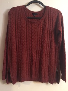 wine colored sweater
