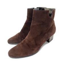 Salvatore Ferragamo Suede Ankle Boots in Brown Size6.5D/VG Limited From JAPAN