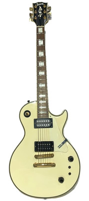 Burny by Fernandes Les Paul Custom Guitar RLC-75S Vintage White