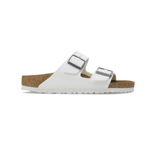 Birkenstock Arizona Birko-flor White Leather Unisex Sandal