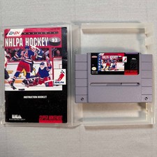 NHLPA Hockey 93 Super Nintendo SNES EA Sports Game Manual Case SNS-HY-USA