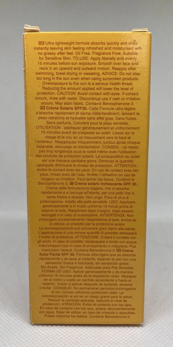 Avon Care Sun+ Face Sun Cream SPF30 Fresh Protection 50ml UVA/UVB Sensitive Skin