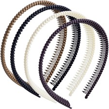 4 Pcs Headband with Teeth, Comfortable Headbands for Women with Teeth, Fashio...