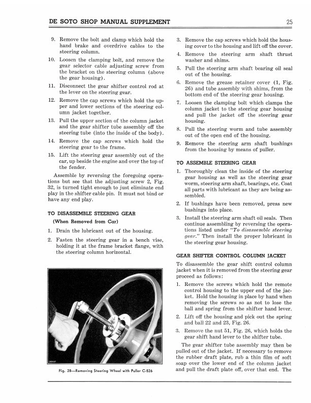 1939 DeSoto Shop Manual Supplement 39 De Soto Repair Service Book S6 - Image 4 of 4