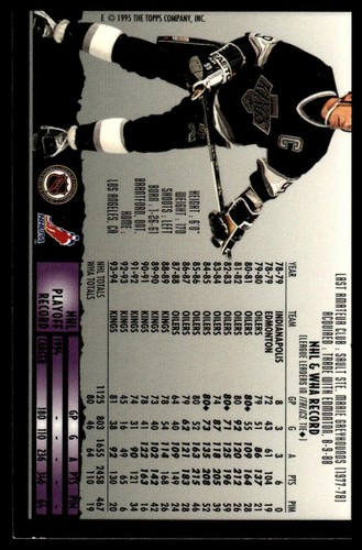 1994-95 Topps Premier #375 Wayne Gretzky Los Angeles Kings - Picture 2 of 2