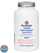 Permatex 80017 Aviation Form-A-Gasket No. 3 Sealant, 16 oz. , Brown