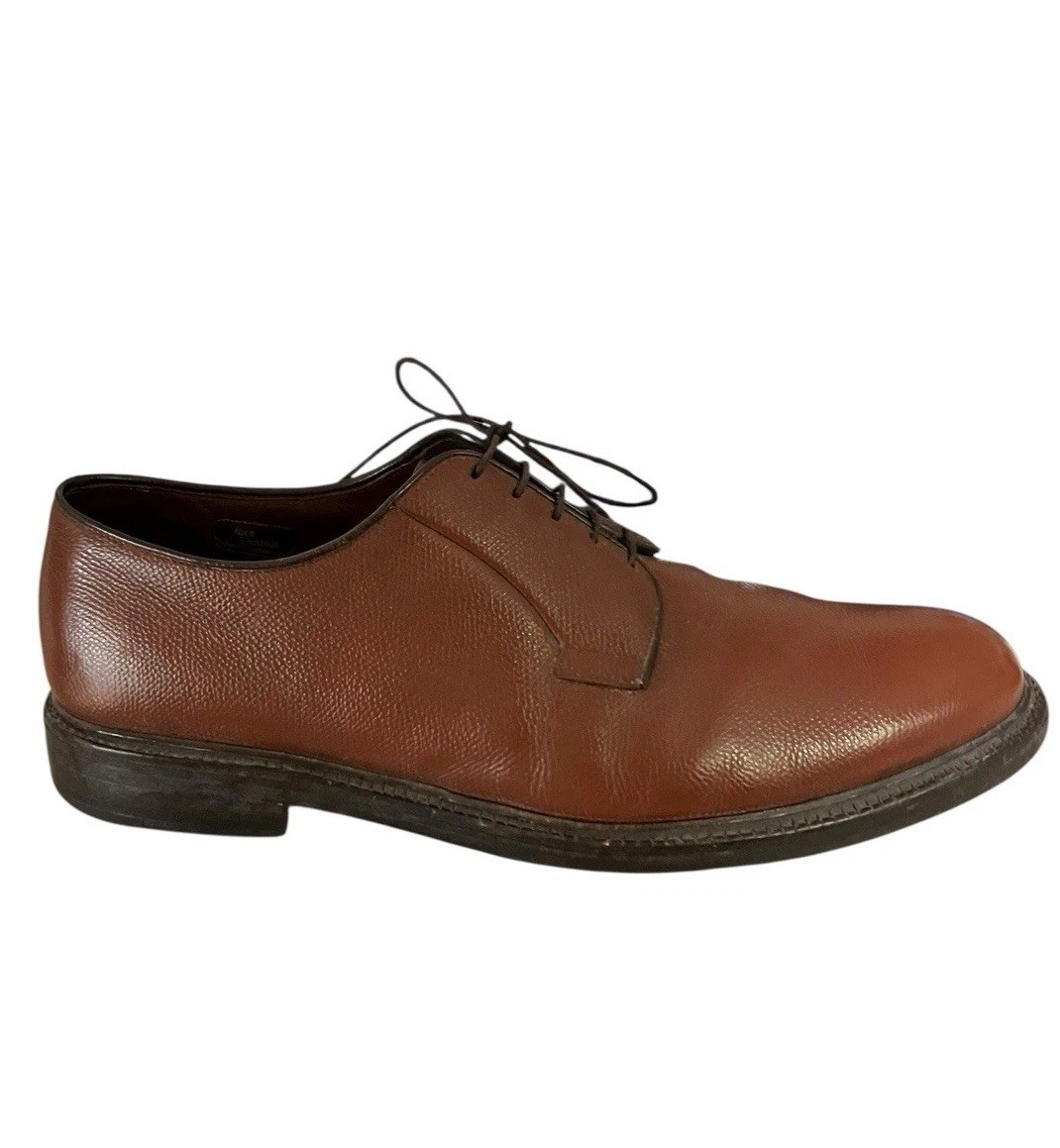 Allen Edmonds Leeds 2.0 Dress Shoes Brown Leather Mens Size 11.5 Leeds Shell Cordovan Derby Dress Shoe | Men main image 4