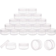 Tiny Cosmetic Containers, 10 Gram 20Pcs Sample Containers with Lids, BPA Clea...
