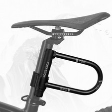 ROCKBROS Cycling U-lock Steel Carbon Bicycle Lock with Bracket 2 Keys 7"x5.1"