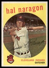 1959 Topps Hal Naragon #376 Cleveland Indians