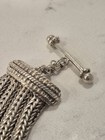 Stephen Dweck Sterling Silver Multi Strand Mesh Bracelet Toggle Clasp 7.5" — photo 4