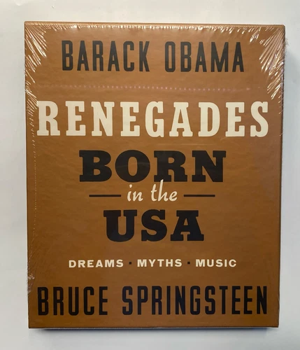 BARACK OBAMA BRUCE SPRINSTEEN Renegades Born USA Autographed Signed Book POTUS