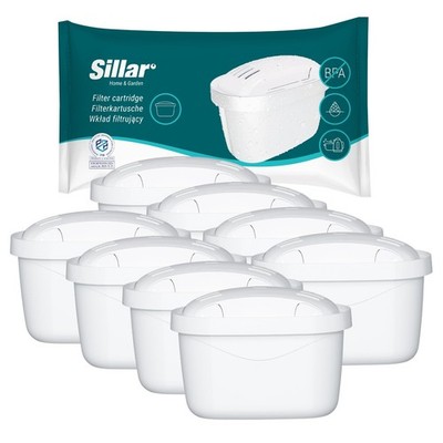 8x Wasserfilter Kartuschen, ersetzt BRITA Maxtra+ Britta, Filterkartuschen