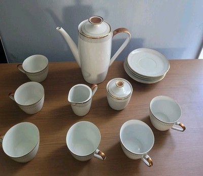 Vintage Winterling Marktleuthen Bavaria 23 Pc Serving Set Gold Trim