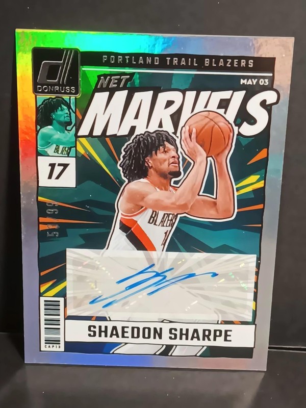 2024-25 Donruss Net Marvels Autographs /99 Shaedon Sharpe Homo AUTO #14 Blazers