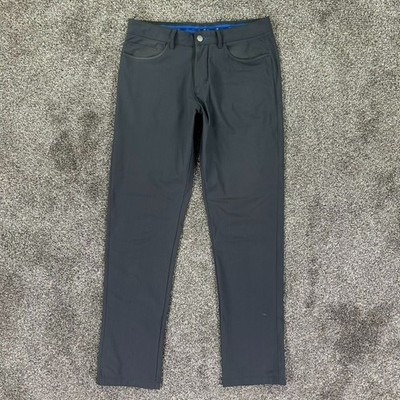 Twillory Tailored Performance Fit Technical Fabric Pants Mens 32x34 Gray Casual