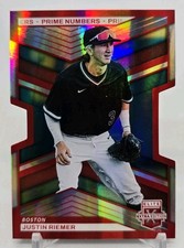 2023 Elite Extra Edition JUSTIN RIEMER Prime Numbers A Die-Cut /200 Boston #54