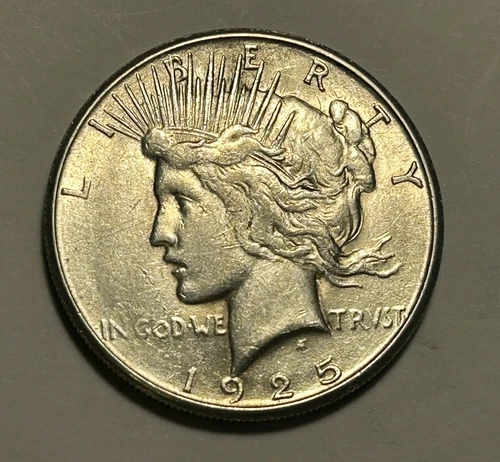 1925 S PEACE DOLLAR AU