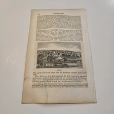 View Of Butler Pennsylvania c. 1843 Engraving (392)