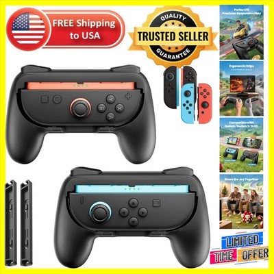Ergonomic Controller Grip Set for Nintendo Switch & Joy-Con - Perfect Gift Pack