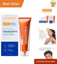 Terminator 10 Acne Spot Treatment with Benzoyl Peroxide 10 Maximum Strength ...