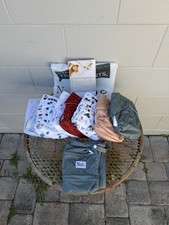 Brand New Nora's Nursery 7-Pack Cloth Diapers with 7 Inserts and 1 Wet Bag