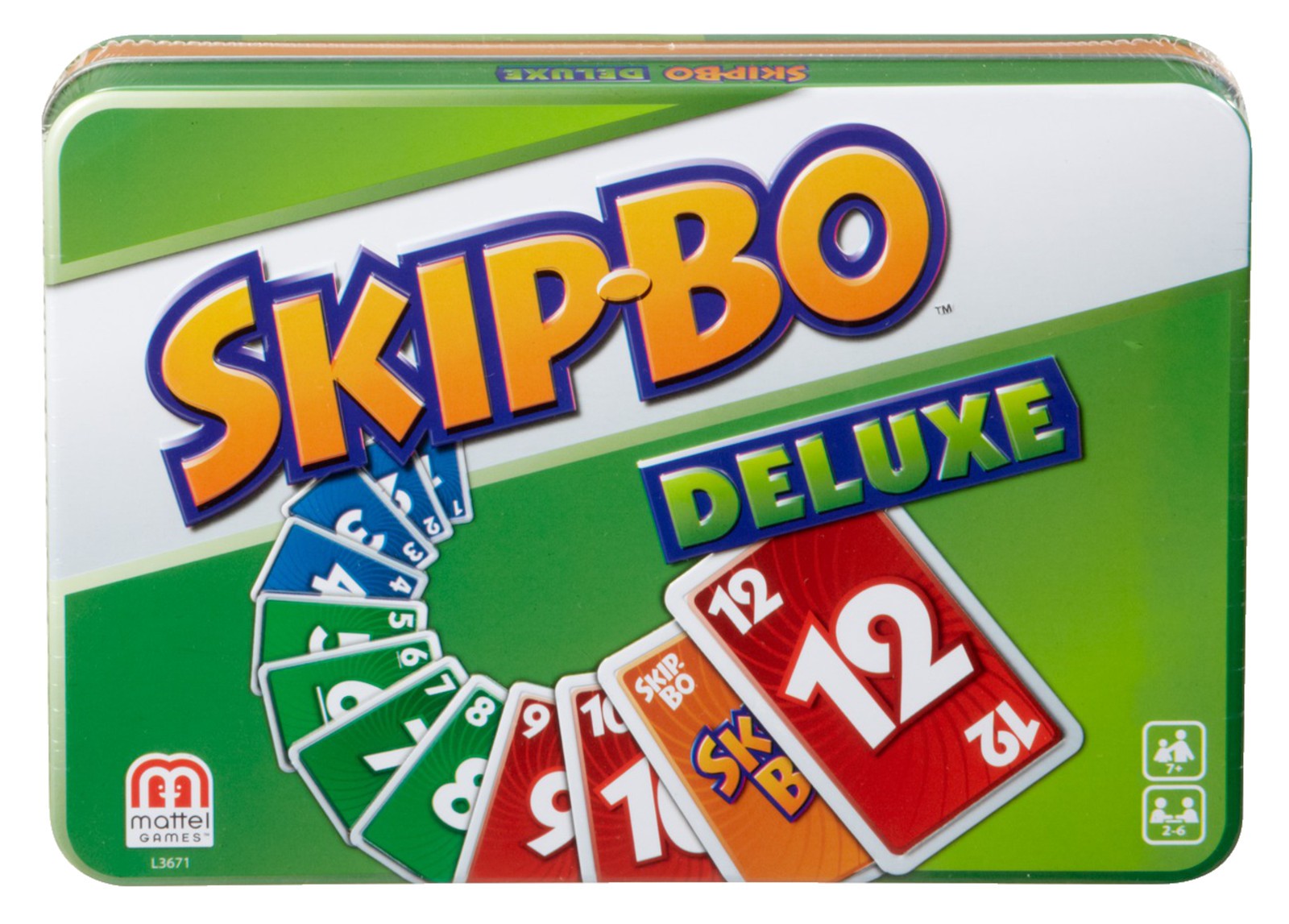 MATTEL GAMES Skip-Bo Deluxe in Metalldose Kartenspiel Mehrfarbig 6590₽