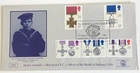 GB QEII 1990 Gallantry Jack Cornwell Havering Official FDC Baden-Powell Hse C£20