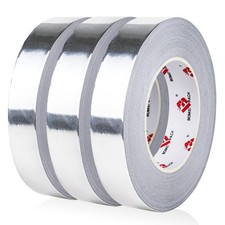 3 Pack Aluminum Foil Tape,1 Inch x 55 Yds, Aluminum Duct Tape,High Temperatur...
