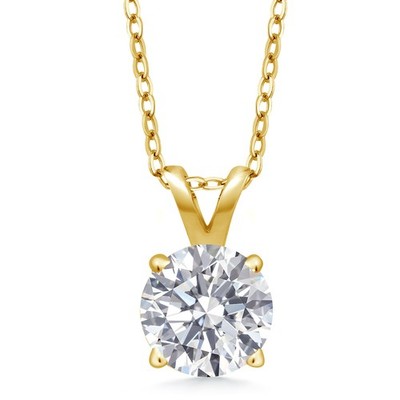 0.75 Ct IGI Certified  Lab Grown Diamond Pendant Necklace for Women | 18K
