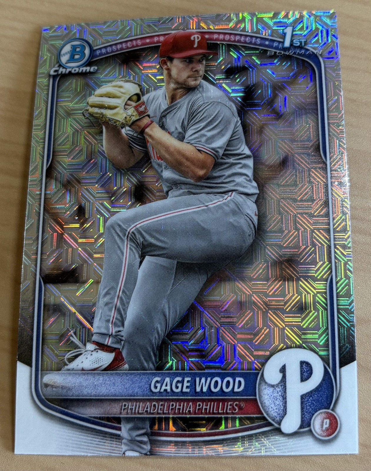 2025 Bowman Draft - Chrome Gage Wood #BDC-4 Mojo Refractor (RC)