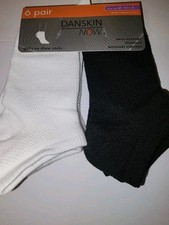 New Danskin 6 Pairs Girls Medium 10.5 - 4 Shoe Size