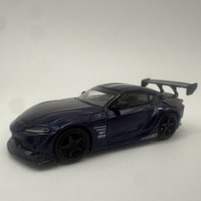 1/64 MINI GT MIJO EXCLUSIVES HKS TOYOTA GR SUPRA LHD DOWNSHIFT BLUE #368 Loose