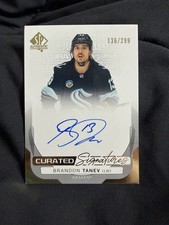 Upper Deck SP Authentic Curated Signatures Brandon Tanev Kraken 2024-25 Auto /2…