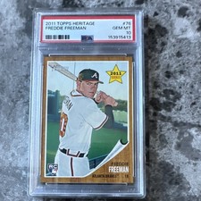 Topps 2011 Heritage Freddie Freeman RC Rookie #76 Atlanta Braves PSA 10