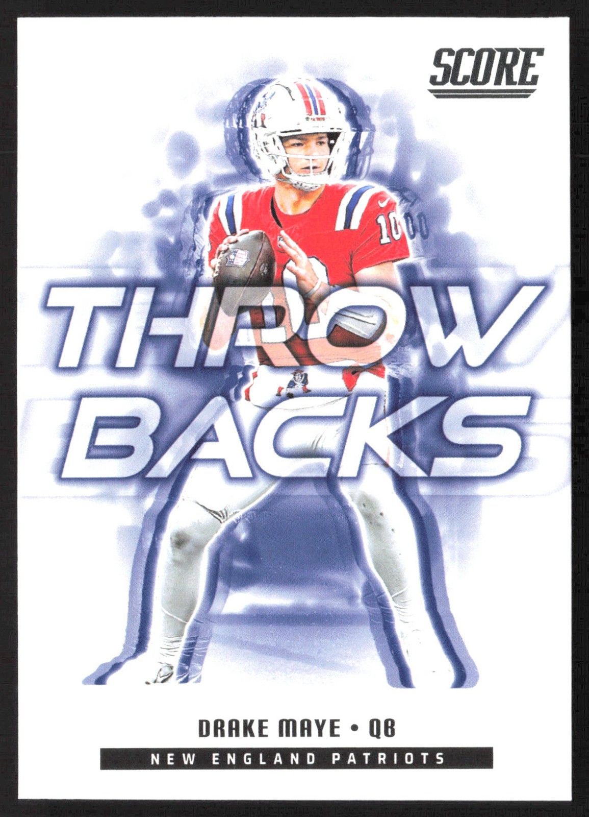 2025 Score #3 Drake Maye Throwbacks Orange