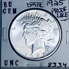 1925 P BU GEM PEACE SILVER DOLLAR UNC MS+++ U.S. MINT RARE COIN 8334