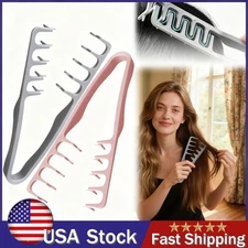 USA Wide Tooth Hair Comb Wide Tooth Comb For Curly Hair Roots Volumizing 