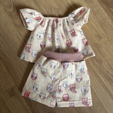 Niedliche Puppenkleidung 43cm Set 2-teilig Handmade